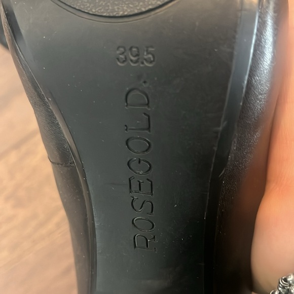 Classic Black Heels with Gold Studs - Picture 7 of 7